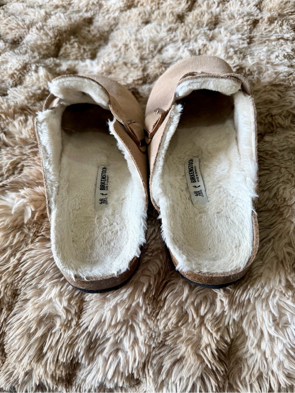 Men’s Birkenstock Boston Shearling Clogs (Size EU 46/US 13) - Picture 3 of 7